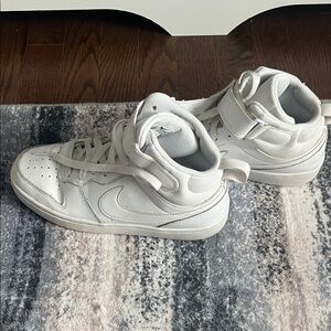 Nike Kids White High-Top Sneakers